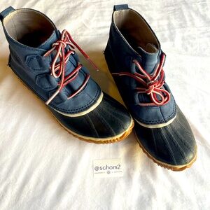 Sorel Waterproof Boots women’s 8.5 almost new Blue Black